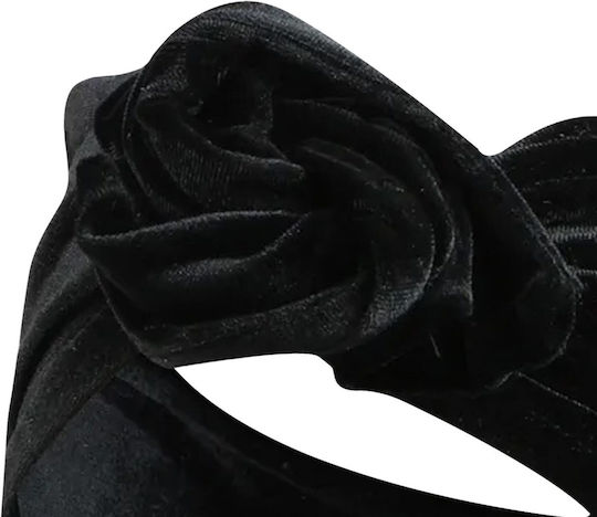 Banner Style Turban Casual Haar Stirnbänder In Solidem Samt Modern Schwarz