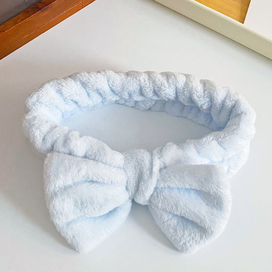 Spa Banner Hair In Smooth Fleece Fur Soft Blue