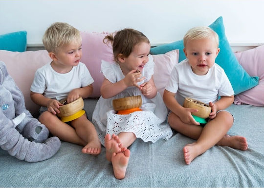 Eco Rascals Kids Food Bowl from Bamboo Beige