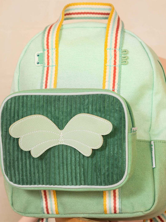 Lilliputiens School Backpack for Elementary Green 29 x 11 x 30 cm