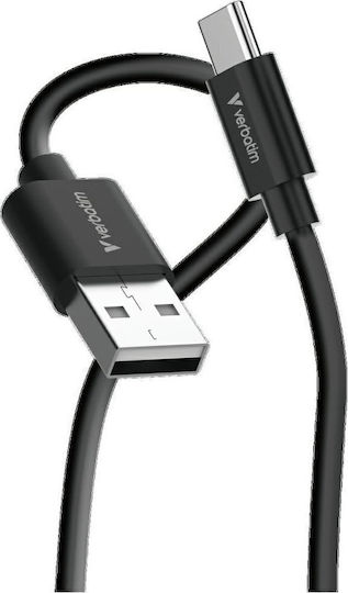 Verbatim USB 2.0 Cable USB-C Male - USB-C 18W Black 2 Pieces