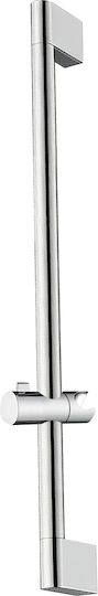 Avizar Shower Bar Adjustable Height Angle Chrome Finish Anti-corrosion Silver