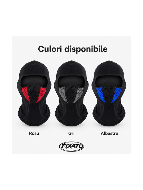 FIXATO Full Face Μπαλακλάβα Αναβάτη Μοτοσυκλέτας Μαύρο Χρώμα