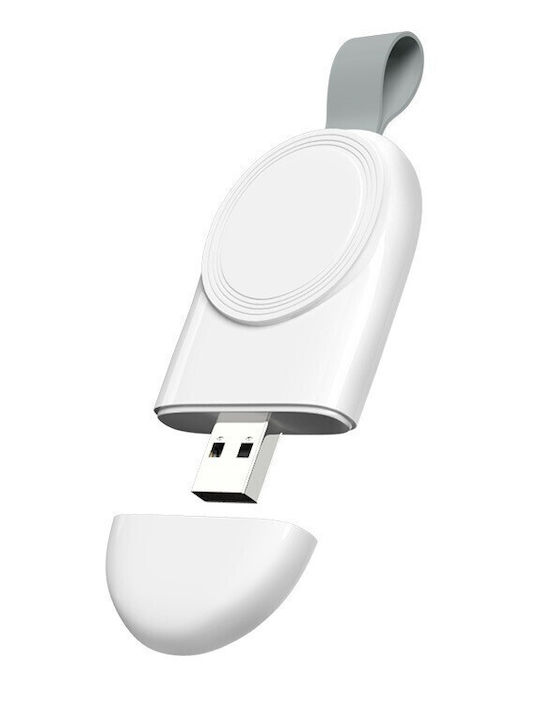 Încărcător Wireless Smartwatch Compatibil Apple Iwatch 1/9 Magnetic Port Usb-a Fără Cablu Direct La Stație Computer Negru