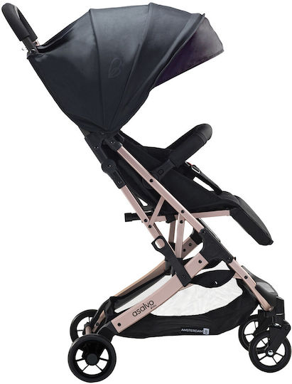 Asalvo Amsterdam Baby Stroller Suitable from 6+ Months Rose Gold / Black 6.6kg