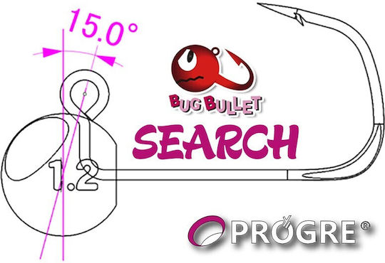 Глава На Шейна Progre Bug Bullet Search Jighead 2.5гр