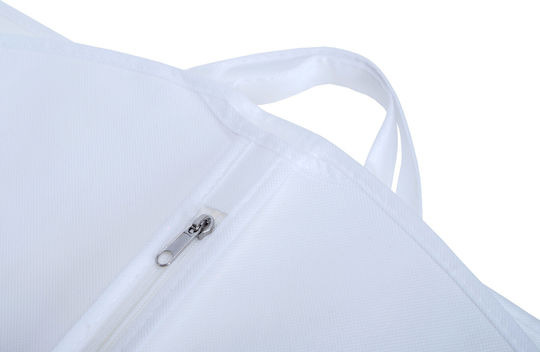 UnicUtil Husă De Depozitare Din Plastic Pentru Costum Haine Rochii În Culoare Albă 60x100cm