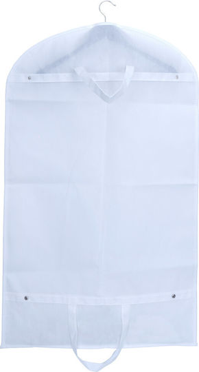UnicUtil Husă De Depozitare Din Plastic Pentru Costum Haine Rochii În Culoare Albă 60x100cm