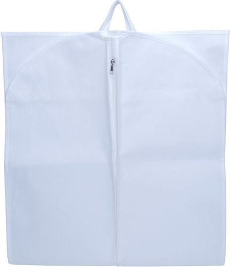 Humero Husă Din Plastic Pentru Depozitare Costum Haine Rochii Albă 60x100cm 3 Bucăți