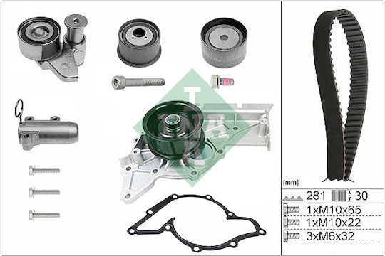 Ina Water Pump Timing Belt Set 530 0480 30