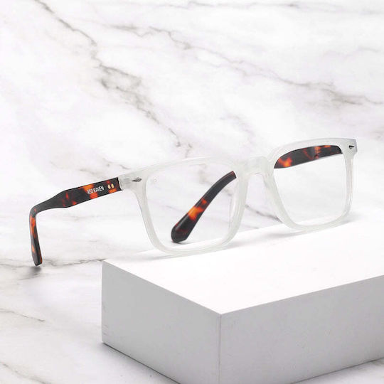 Blue Light Blocking Glasses Red Raven Numiel White Red Raven