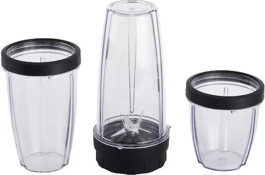 Crown Μπλέντερ με Πλαστική Κανάτα 540 ml 300W Inox CTB-1000