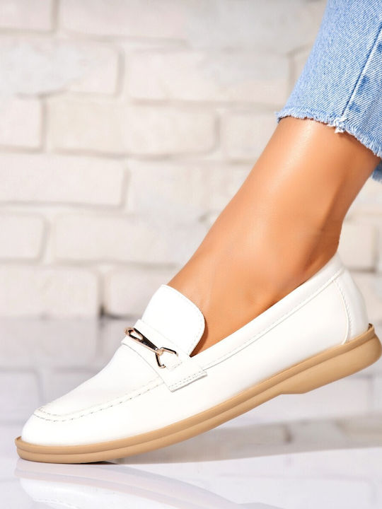 Women's Moccasins In White Colour