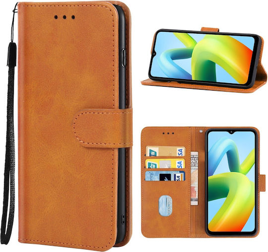 Tel1 Xiaomi Redmi A1 Plus A2 Plus Husa Tip Carte Maro Book Case Brown