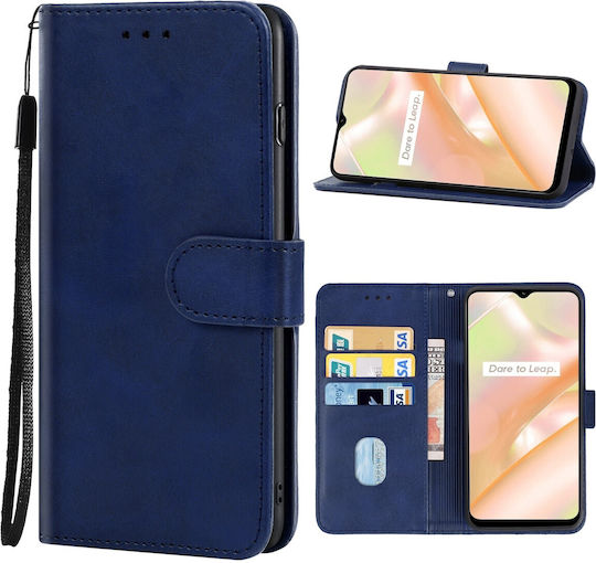 Tel1 Realme C33 Wallet Book Mobile Phone Case Blue
