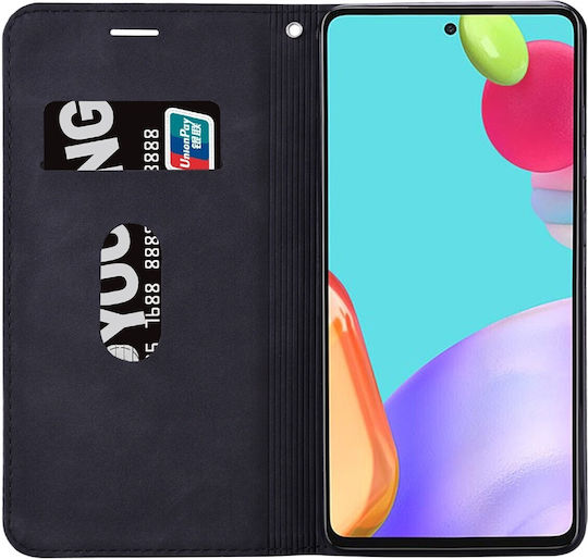 Tel1 Xiaomi Poco M4 Pro 4G Frosted Business Magnetic Horizontal Book Case Black