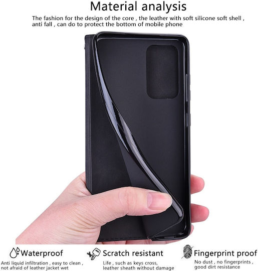 Tel1 Xiaomi Poco M4 Pro 4G Frosted Business Magnetic Horizontal Book Case Black