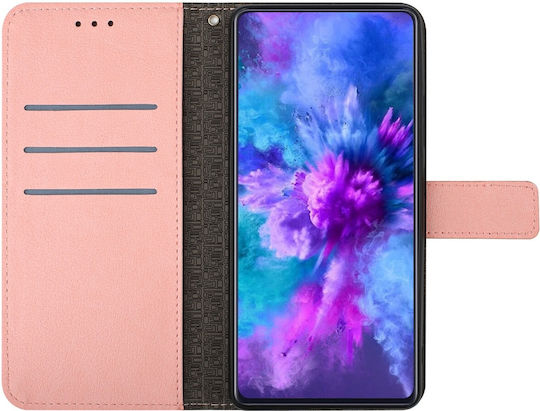 Tel1 Tcl 40 Se Rhombic Grid Θήκη Βιβλίο Pink