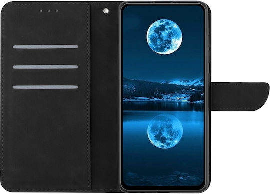 Tel1 Tcl 40 Nxtpaper 4g Tcl 50 Se Stitching Embossed Θήκη Βιβλίο Black