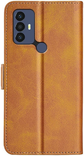 Tel1 Tcl 306 305 30 Se 30 E Двустранен Магнитен Капак Калъф Книга Светлокафяв