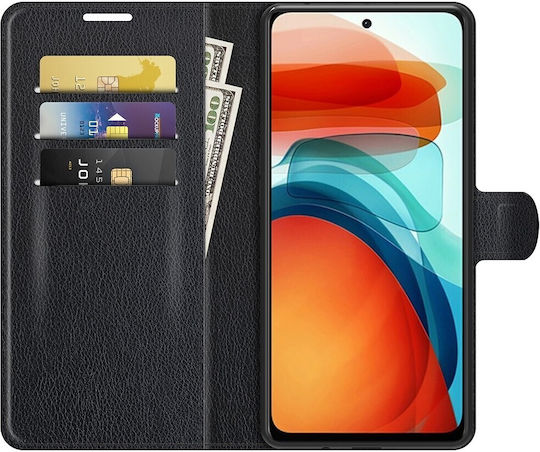 Tel1 Xiaomi Poco X3 Gt Litchi Texture Horizontal Flip Θήκη Βιβλίο Black