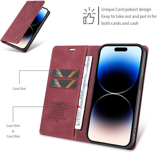 Yikatu Book Burgundy (Nothing Phone (4a))