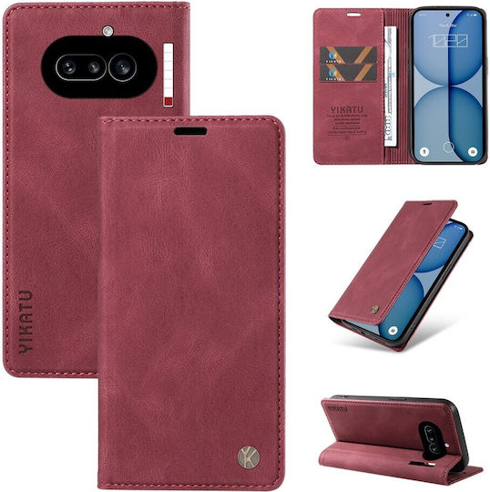 Yikatu Book Burgundy (Nothing Phone (4a))