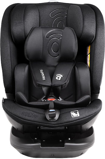 Asalvo Panafix Car Seat i-Size with Isofix Black 0-36 kg