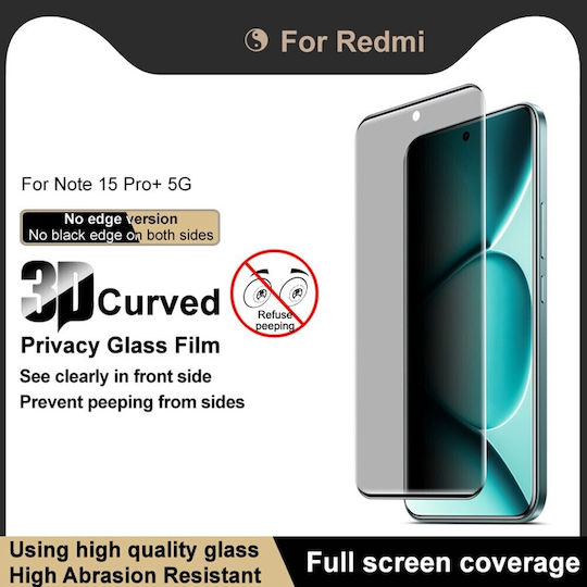 Imak Privacy Full Face Стъклен Протектор (Redmi Note 15 Pro+ / Poco M8 Pro)