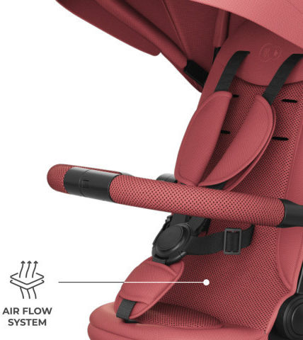Kinderkraft Aston 2 Plus Μετατρεπόμενο με Χειρολαβή Γονέα για 5+ Ετών Ροζ