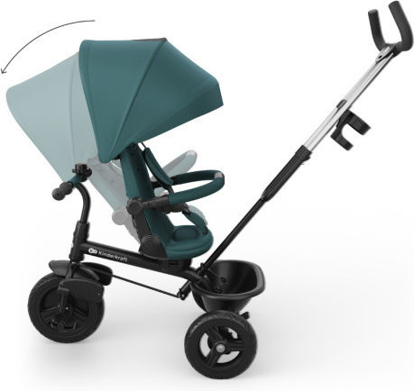 Kinderkraft Aston 2 Plus Μετατρεπόμενο με Χειρολαβή Γονέα για 5+ Ετών Πράσινο