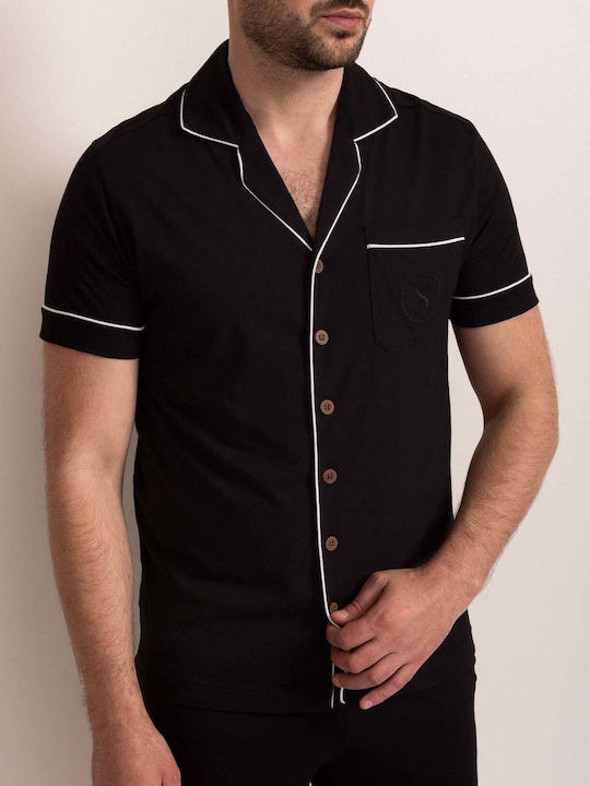 Sofiaman Summer Men's Pyjama Black