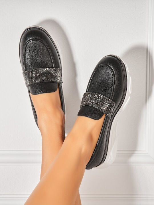 Damen Mokassins in Schwarz Farbe