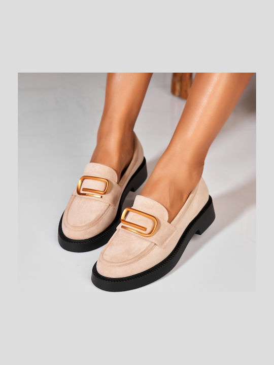 Mocasini Dama Bej