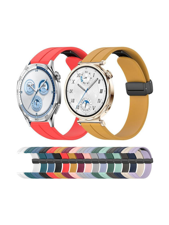 Λουράκι Σιλικόνης Λευκό (Huawei Watch GT/GT Pro 2/3/4/5 / Ultimate 46mm)