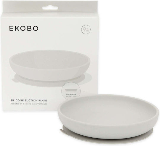 Ekobo Cloud Servierplatte Rund Untiefe Grau