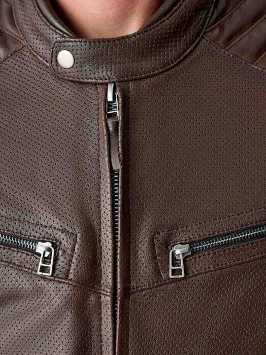 RST Roadster Air D3O Summer Men’s Motorcycle Leather Jacket Brown