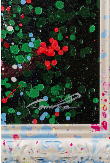 Gerahmtes Bild Floating Flower Market 150x100cm