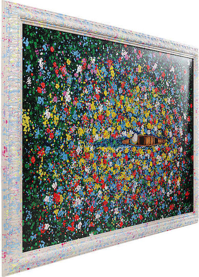 Gerahmtes Bild Floating Flower Market 150x100cm