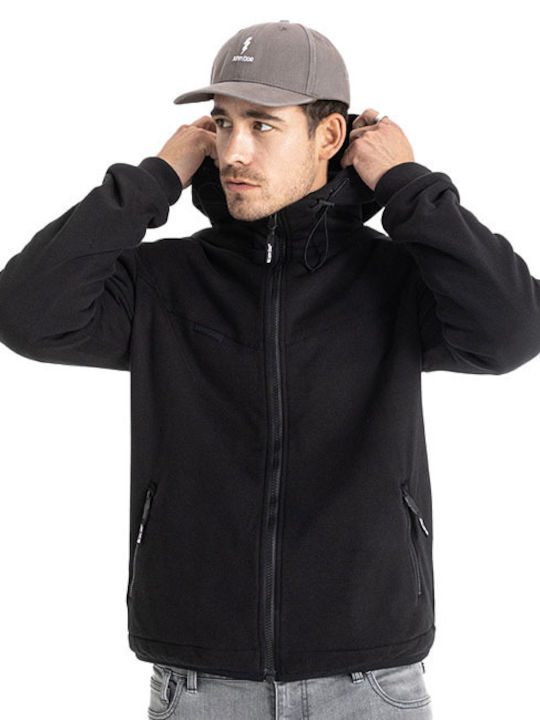 John Doe XTM Hoodie V3 Ανδρικό Μπουφάν Μηχανής Softshell 4 Εποχών Μαύρο