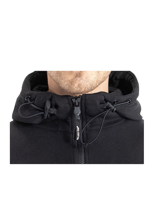 John Doe XTM Hoodie V3 Ανδρικό Μπουφάν Μηχανής Softshell 4 Εποχών Μαύρο