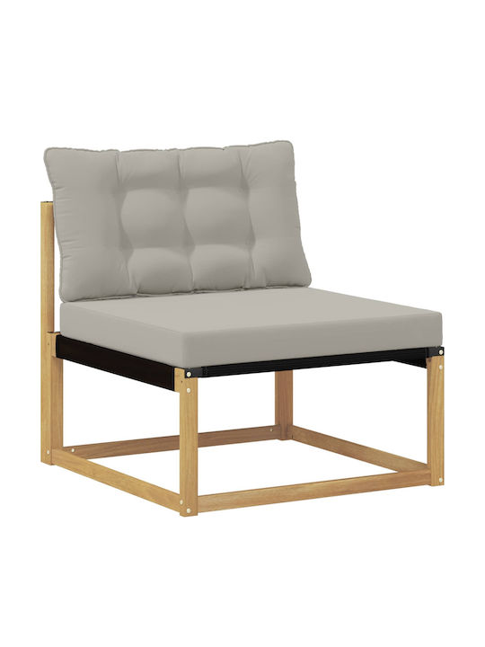 Ecksofa Outdoor-Hölzernes mit Kissen 404x166.5x73cm