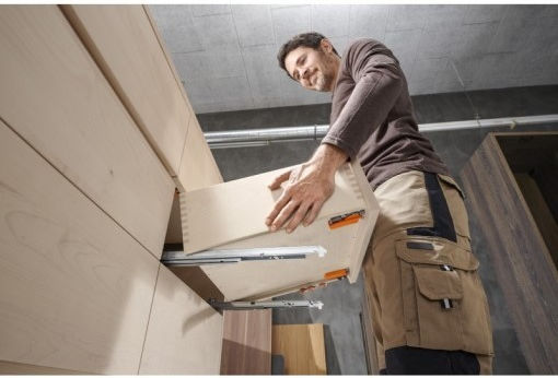 Blum Tandem 550f Möbelbeschläge Leitfaden für versteckten Schublade mit Bremsen 80% Öffnung 400mm