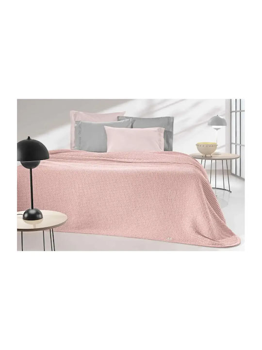 Guy Laroche Eternity Decke Piqué Einzeln 160x240cm Misty Rosa
