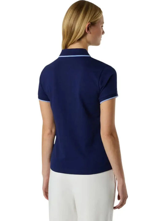 Women's Polo Blouse Short Sleeve Blue