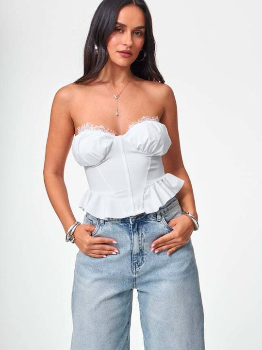 Women's Crop Top White