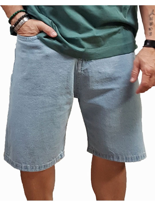 Cover Jeans Herren Shorts Denim Hellblau