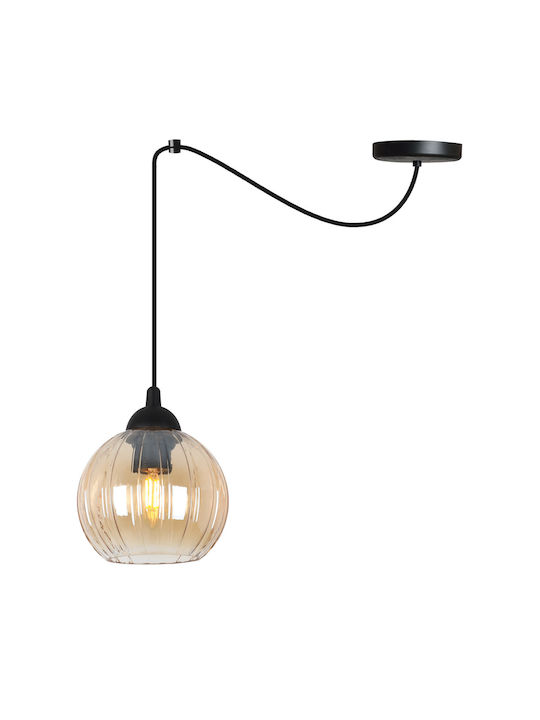 Light Home Candelabru Suspendat Negru cu Soclu E27