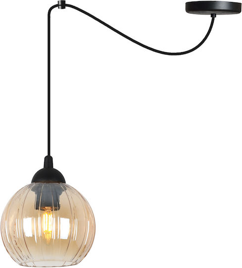 Light Home Deckenleuchte Schwarz mit Lampenbirnensockel E27