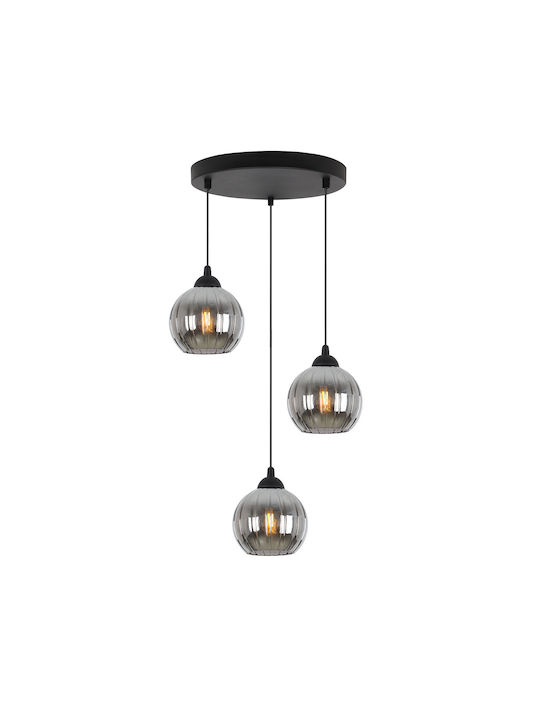 Light Home Candelabru Suspendat Negru cu Soclu E27
